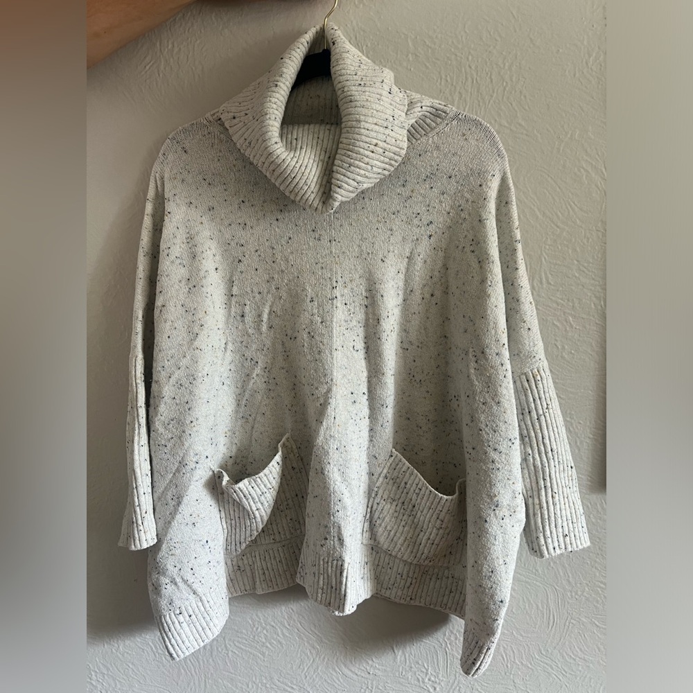 Loft Turtleneck Tunic Knit Sweater